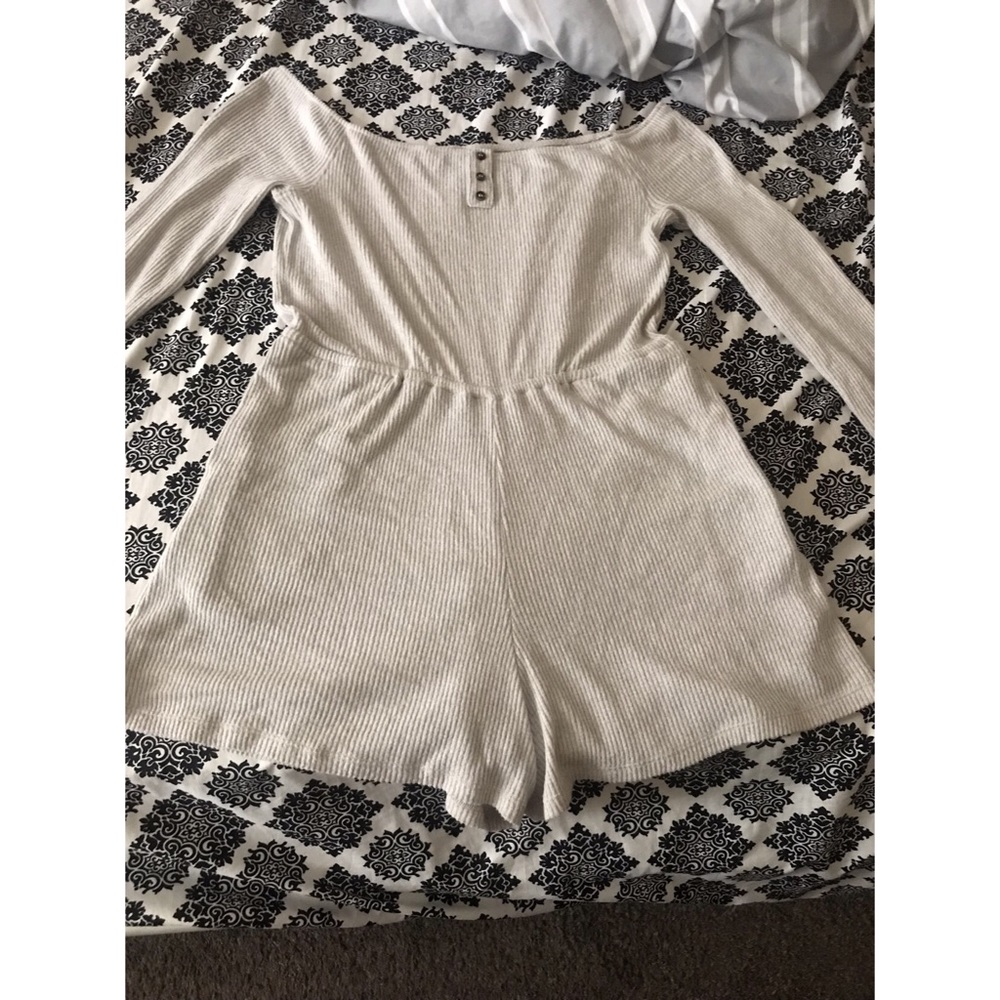 Out From Under Ribbed Off-The-Shoulder Romper - Picture 6 of 8